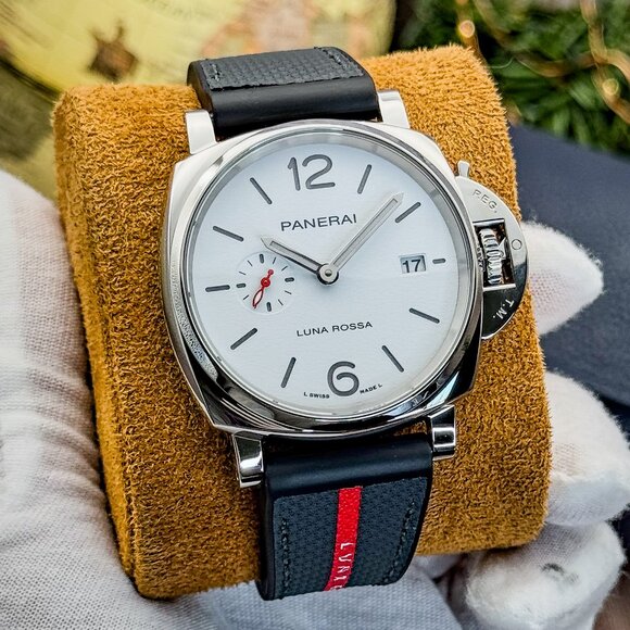 Panerai Luminor Due Luna Rossa White Dial 42mm -FULL SET– PAM01381 – MSRP $7800 - Picture 3 of 15